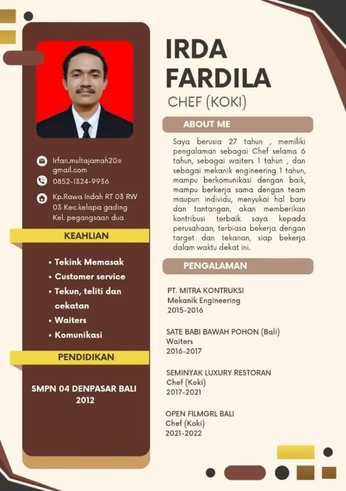 Cari pekerjaan koki