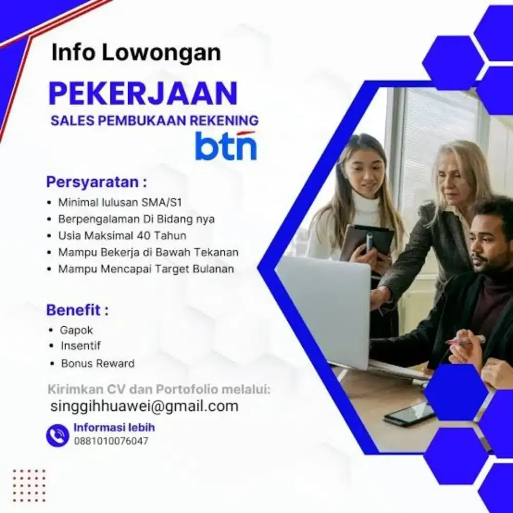 Sales Pembukaan Rekening Bank BTN