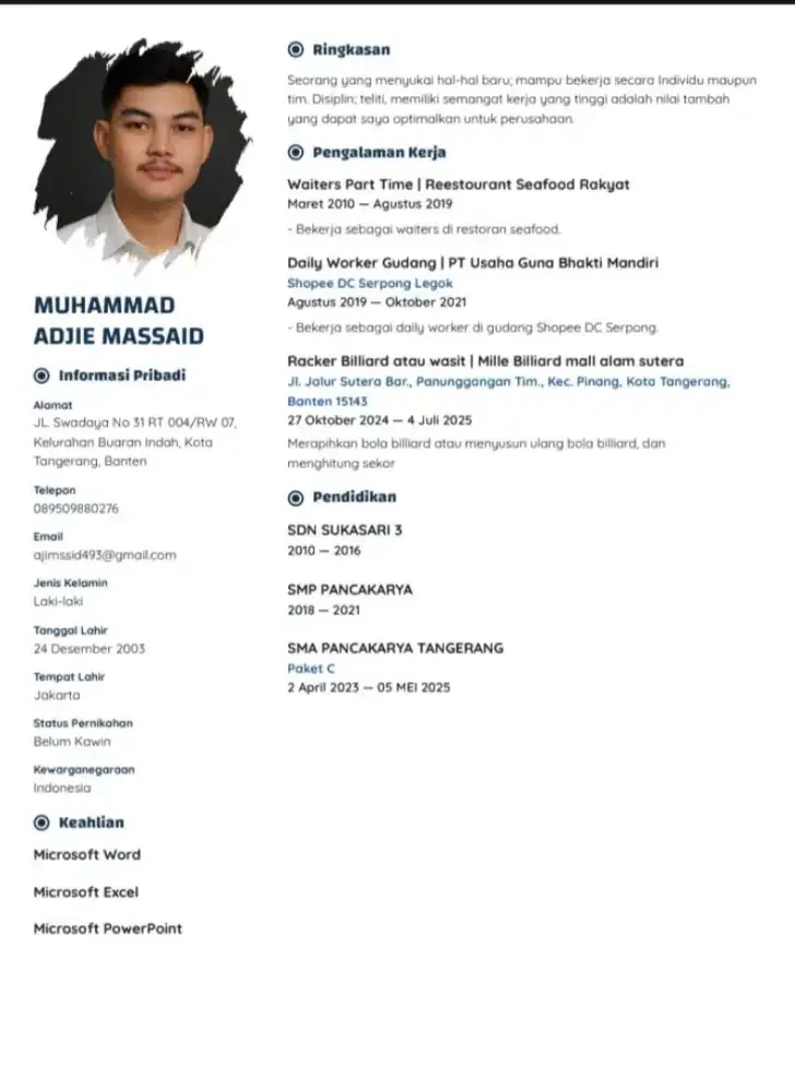 Mencari lowongan pekerjaan