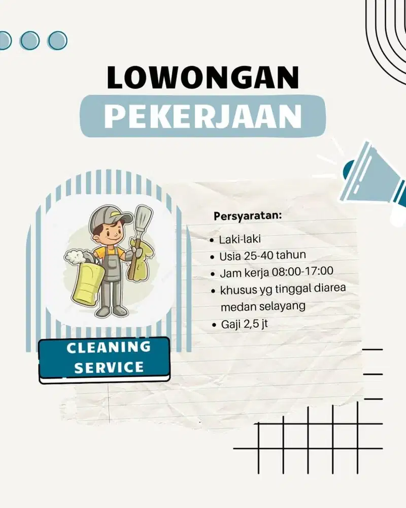 Lowongan cleaning service