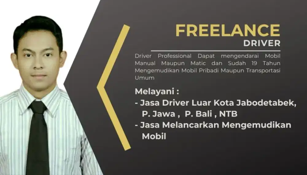 JASA DRIVER FREELANCE SUPIR HARIAN
