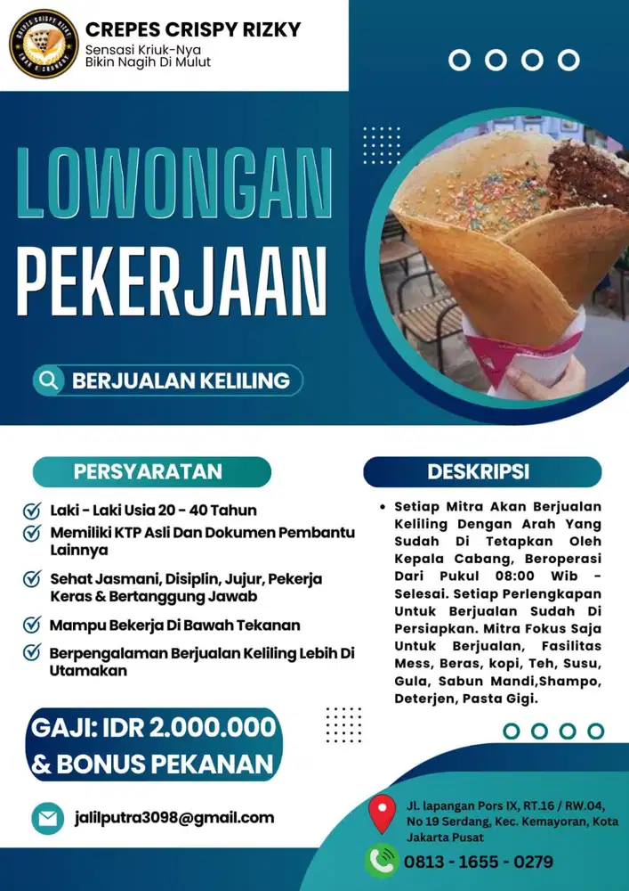 Loker crepes keliling
