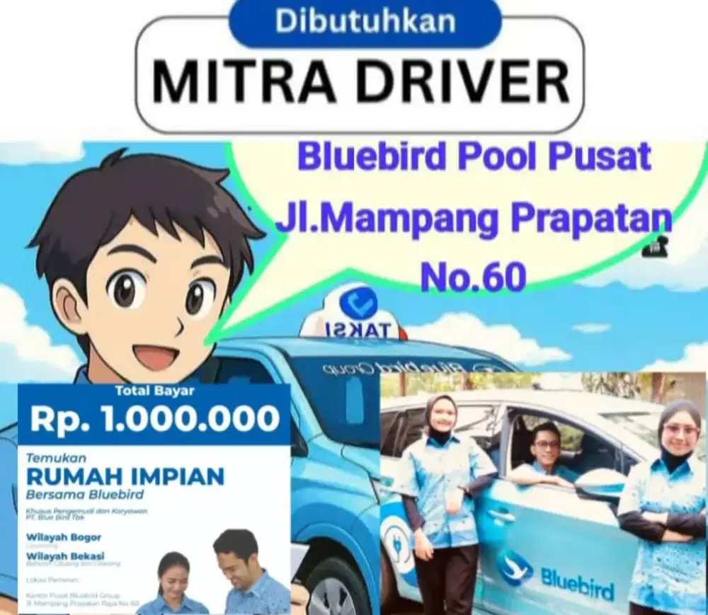Loker driver pria & wanita