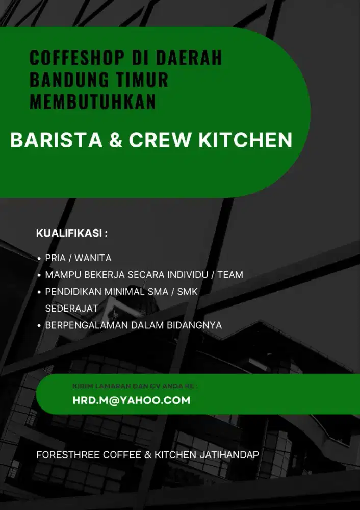 Loker Barista & Crew Kitchen