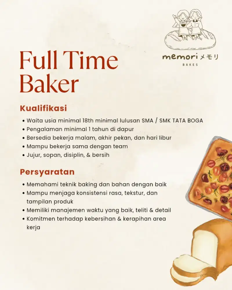 FULL TIME BAKER