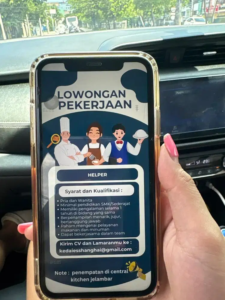 Dicari Helper Utk Central Kitchen