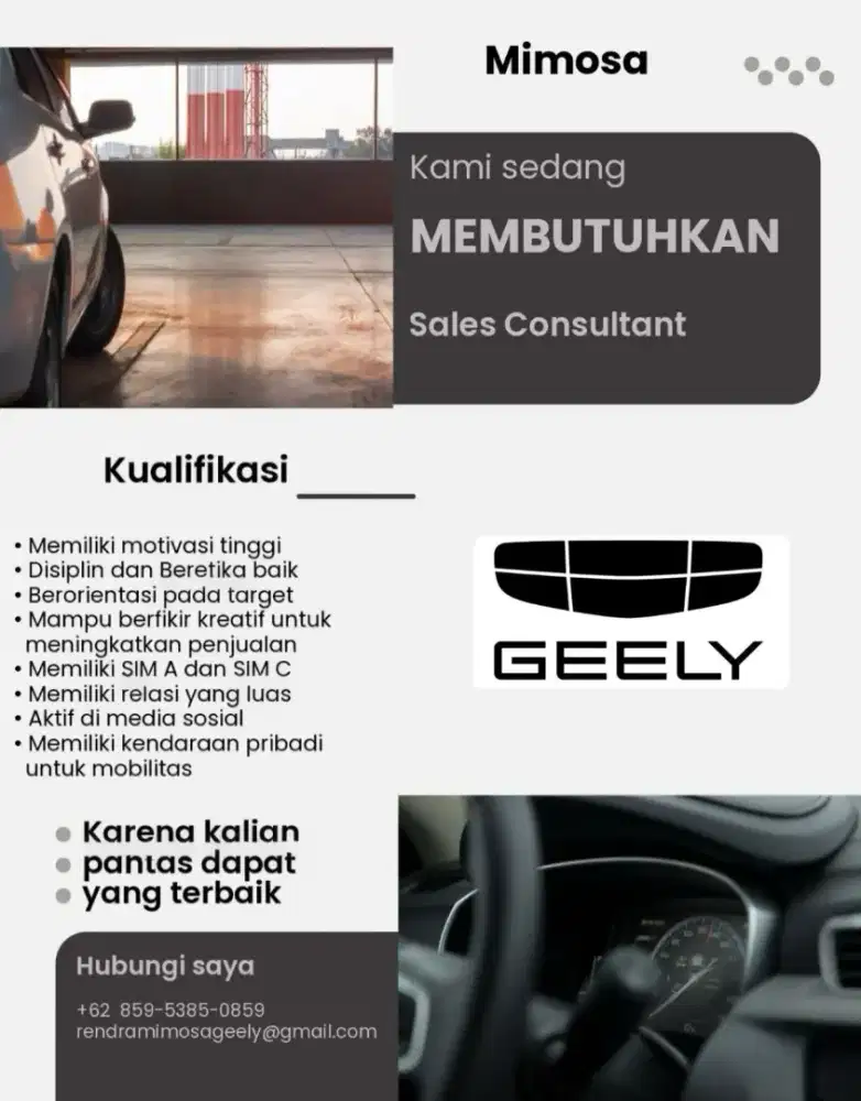 Loker Sales Marketing Mobil