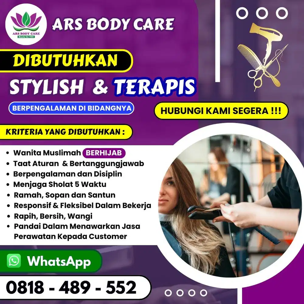 LOWONGAN KERJA STYLIST