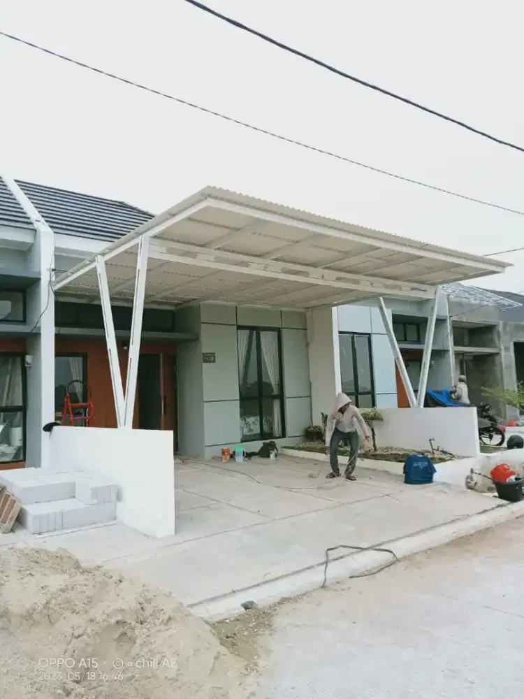 Pasang kanopi alderon singgle