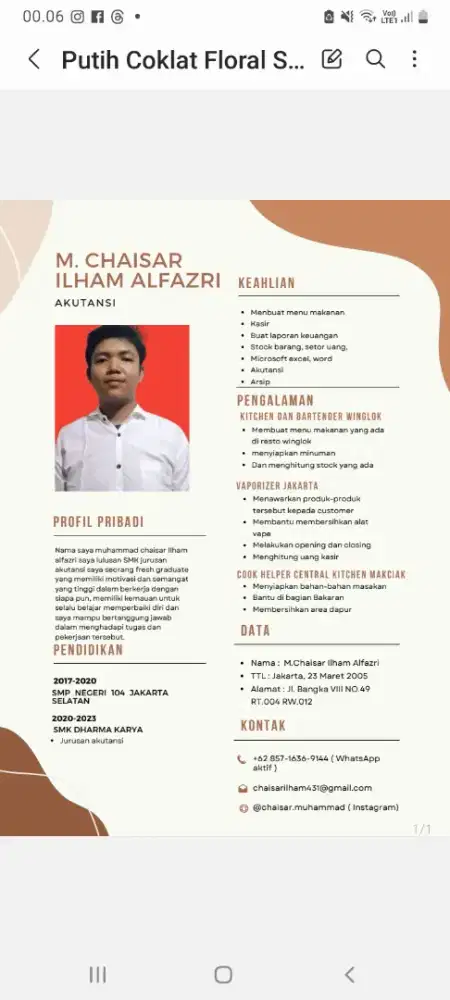 Bismillah kerja apa aja