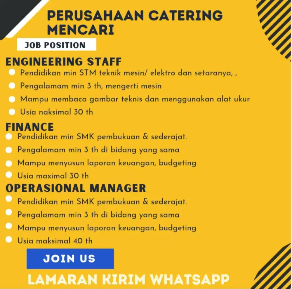 DICARI SEGERA URGENT