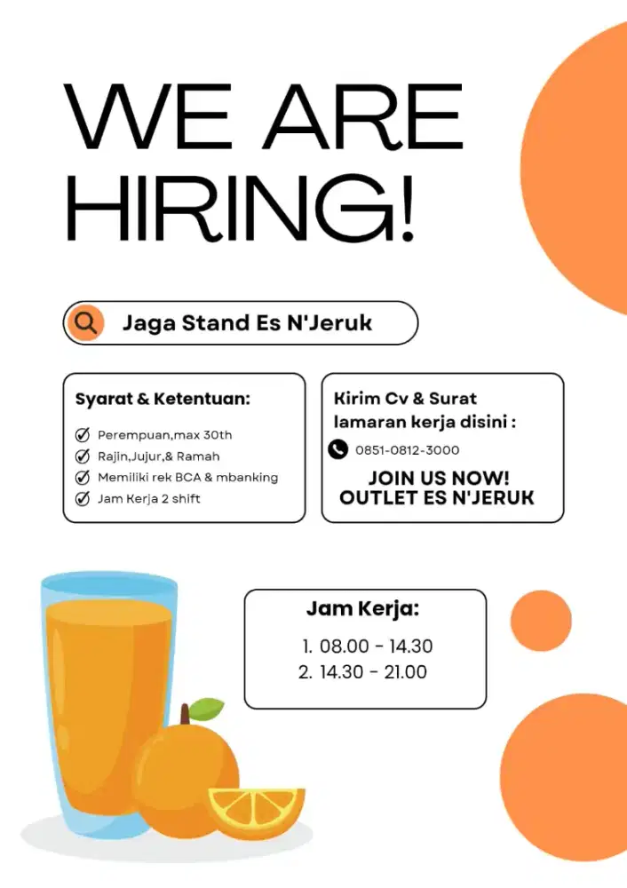 Pramuniaga stand minuman