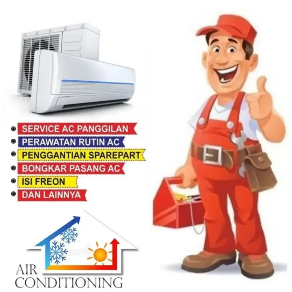 Cuci dan servis ac