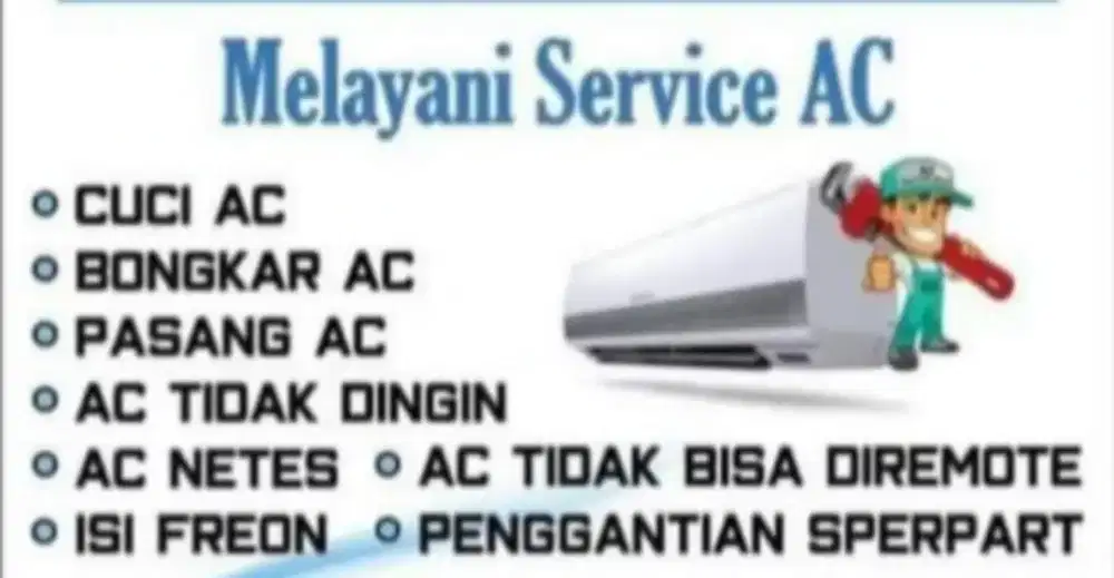Cuci dan servis ac