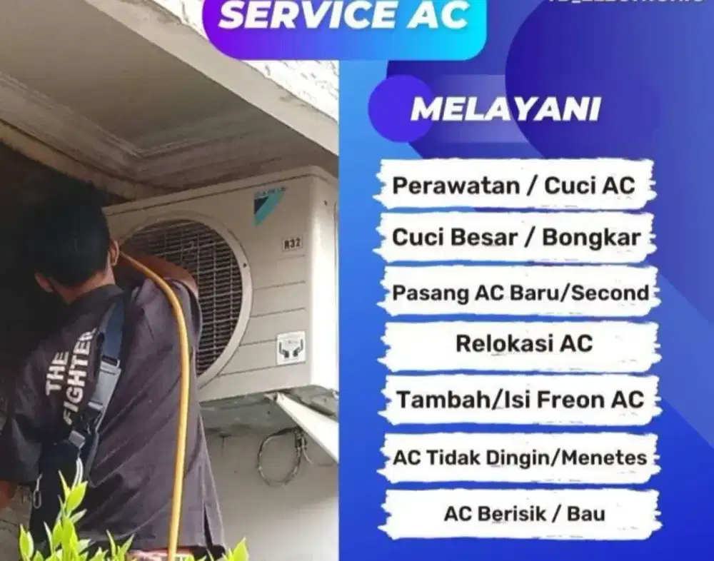 Cuci dan servis ac