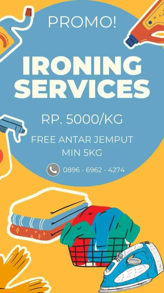 Jasa setrika kiloan
