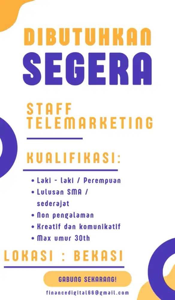 Lowongan kerja bekasi