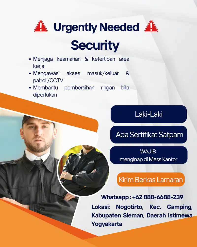 LOKER SECURITY URGENT