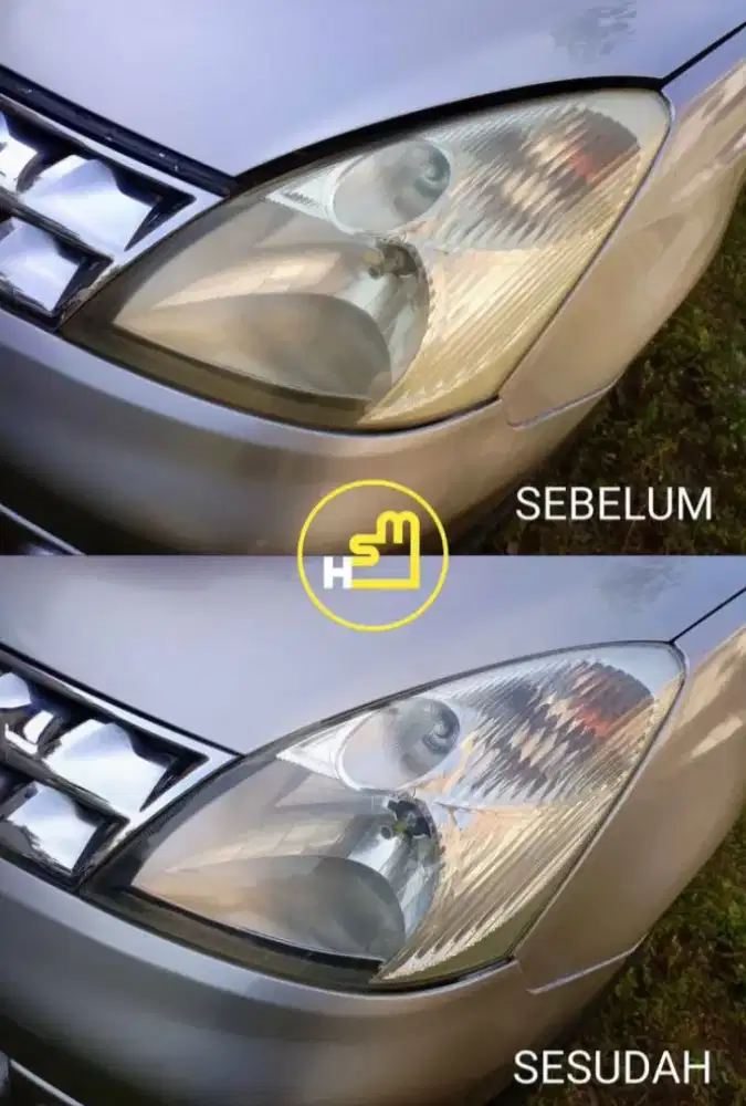 Poles Lampu Mobil Kusam/Kuning