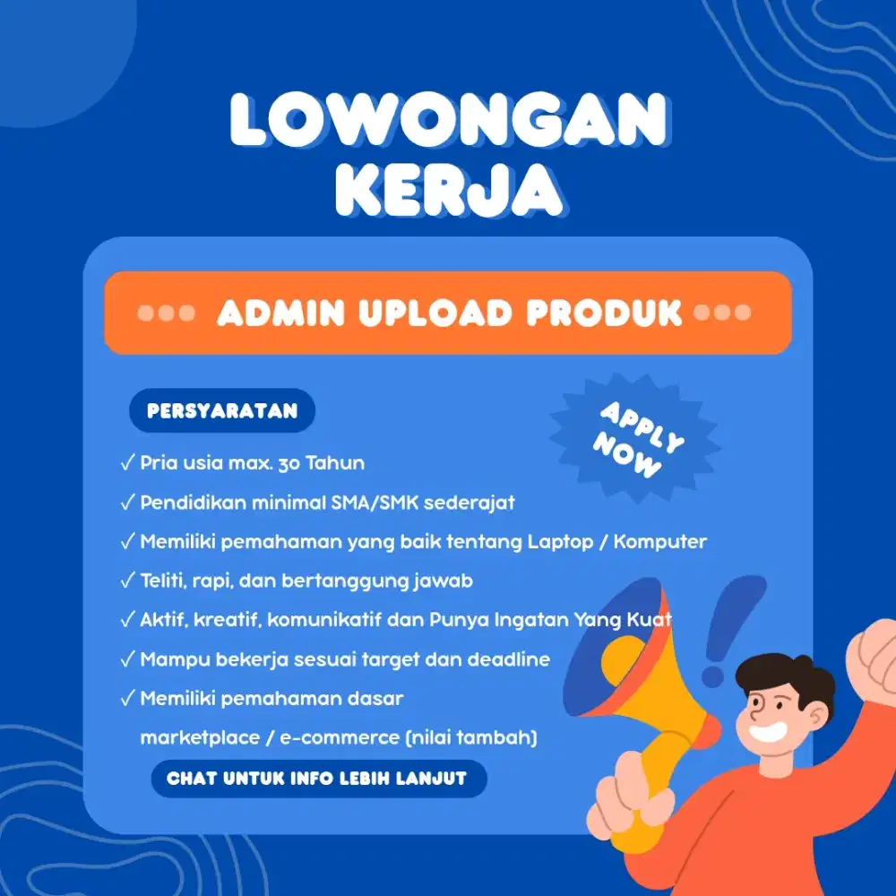 Lowongan Upload Produk