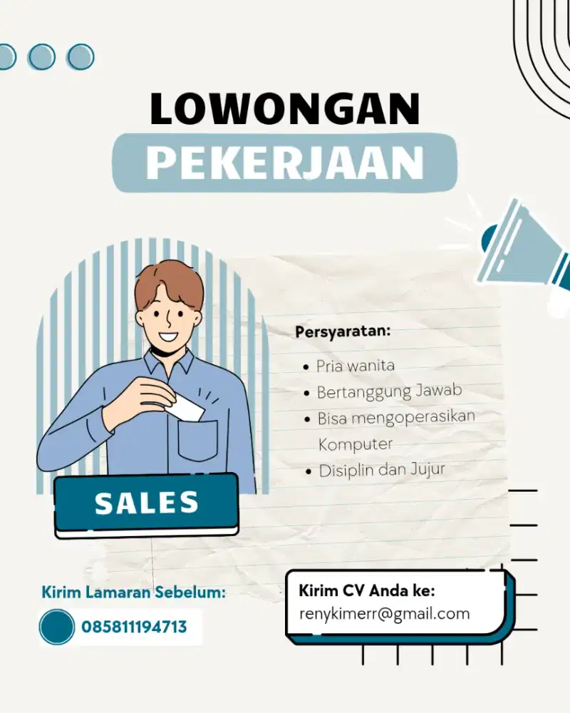 Di butuhkan staff telemarketing & Admin telephone