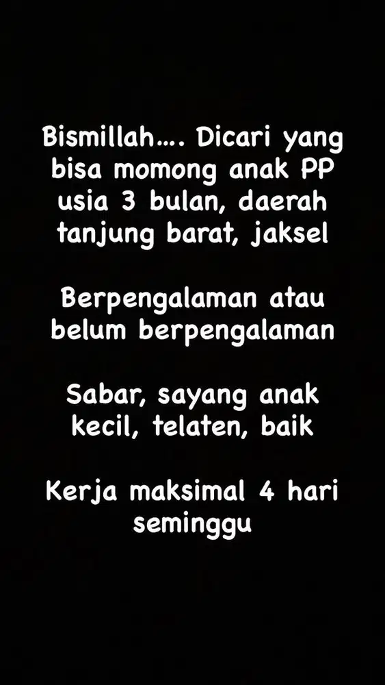 Momong bayi usia 3 bulan