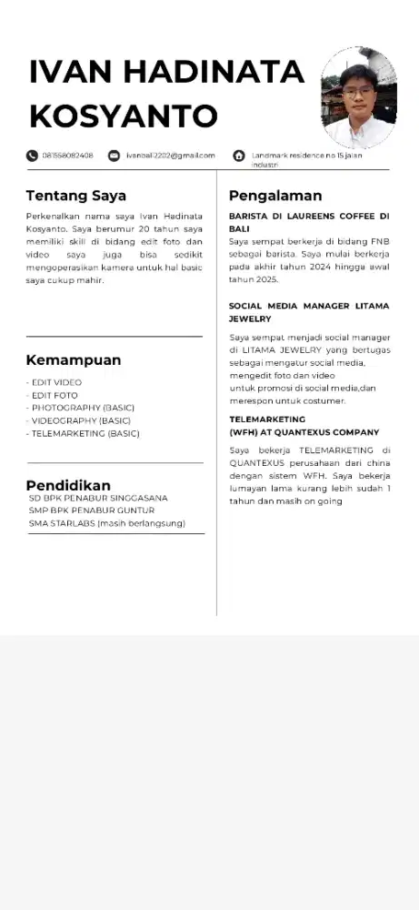 INFO LOWONGAN KERJA