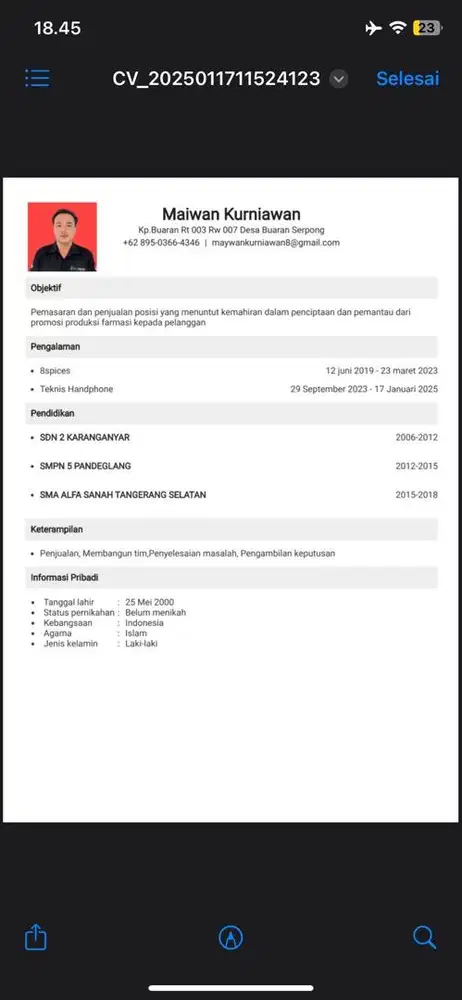 cari kerja apa saja