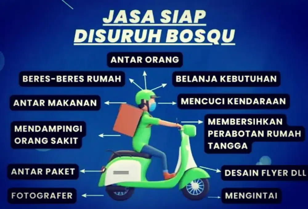 Jasa suruh tarif mulai 20k