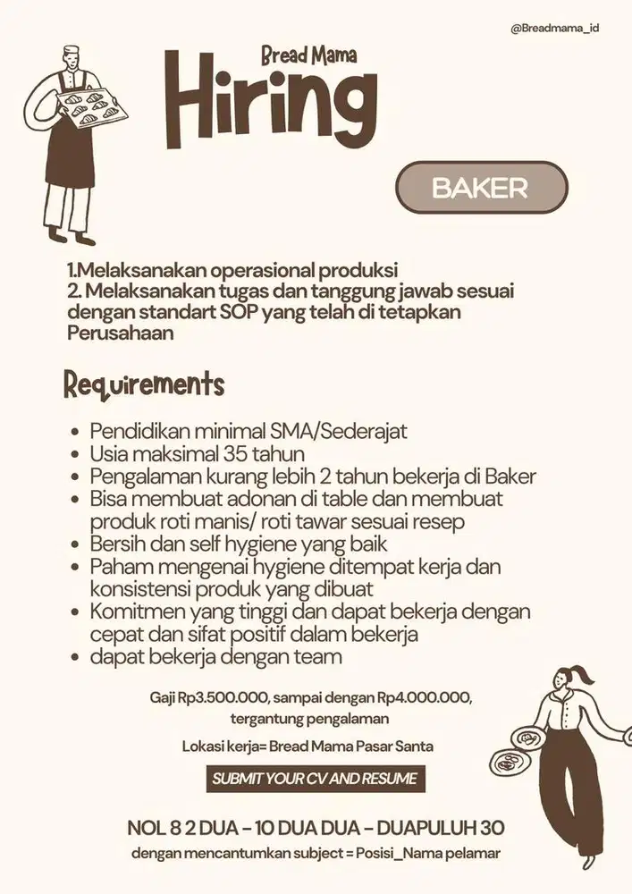 LOKER WAITERS & BAKER Bread Mama