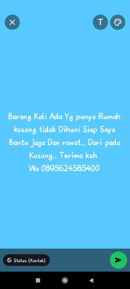 Jaga / huni rumah kosong