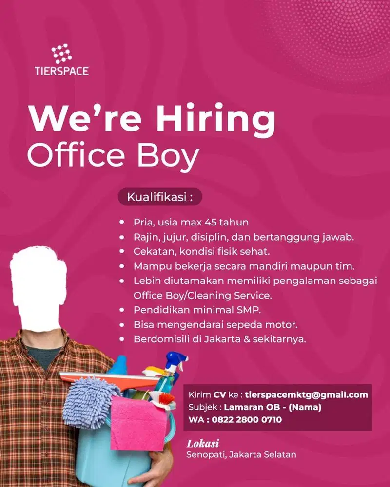 DICARI OFFICE BOY KANTOR