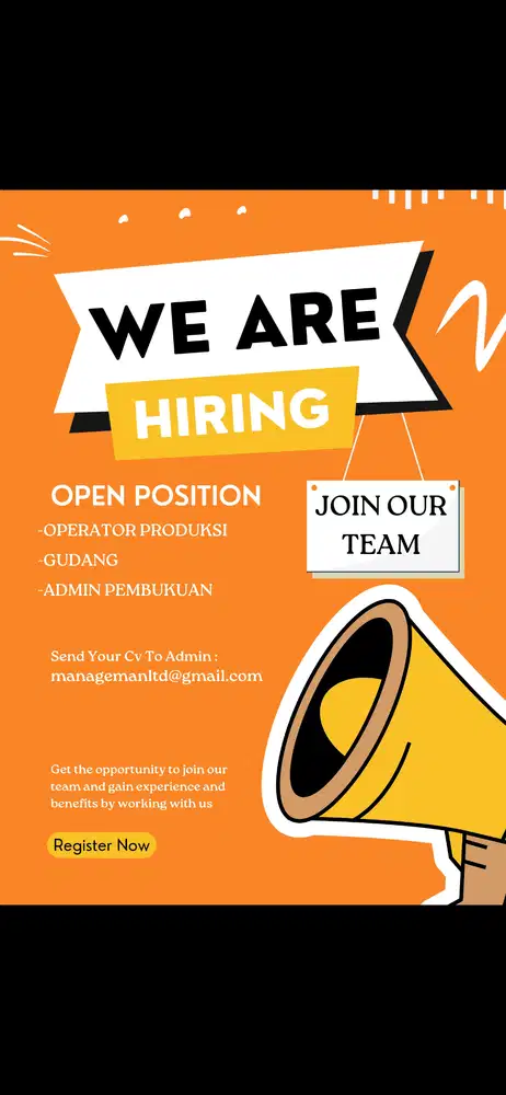 Lowongan operator produksi