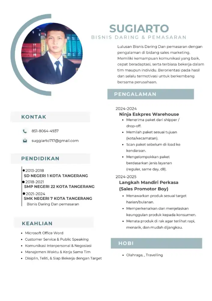 butuh pekerjaan apa saja