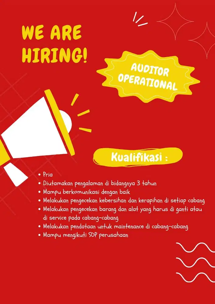 Lowongan Kerja Auditor Operational