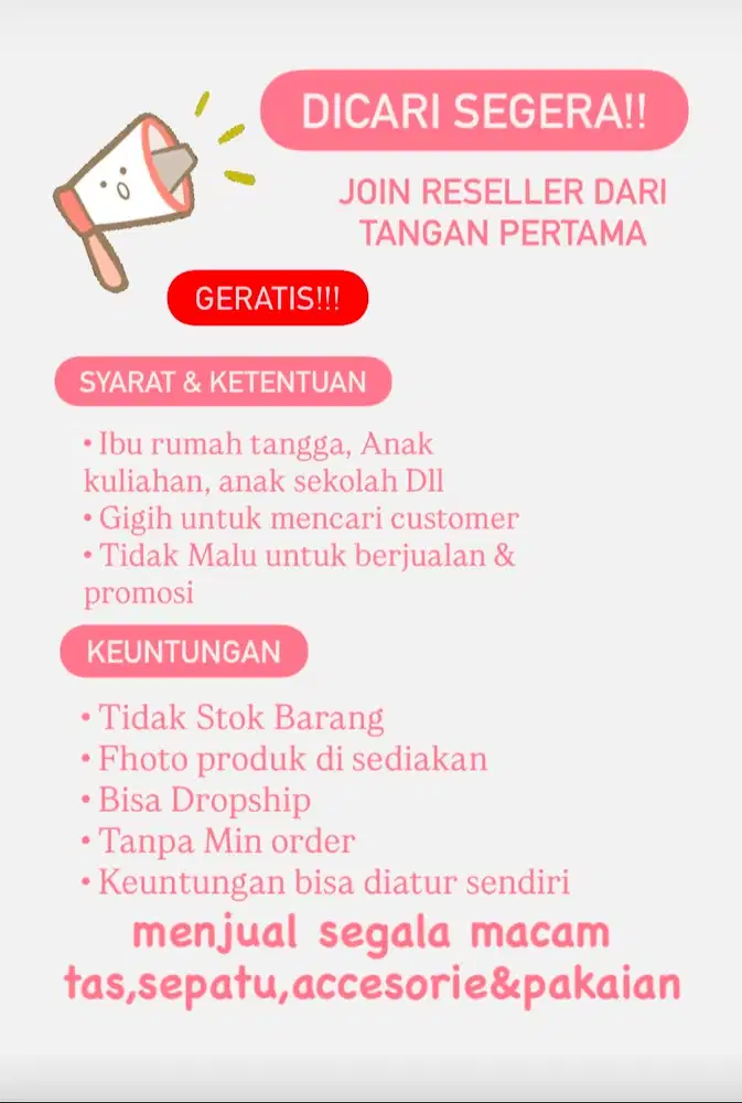 JOIN RESELLER DARI TANGAN PERTAMA
