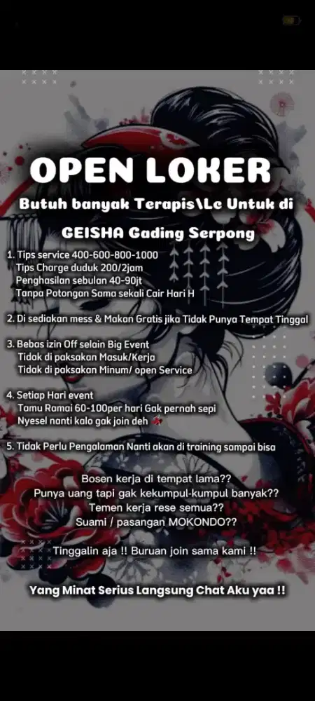 DICARI TERAPIS PIJAT UNTUK SPA DAERAH GADING SERPONG