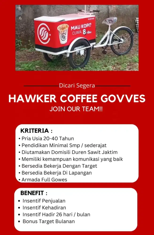 Mitra Driver Kopi Keliling Sepeda Gowes