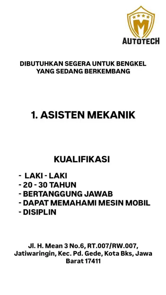 ASISTEN MEKANIK