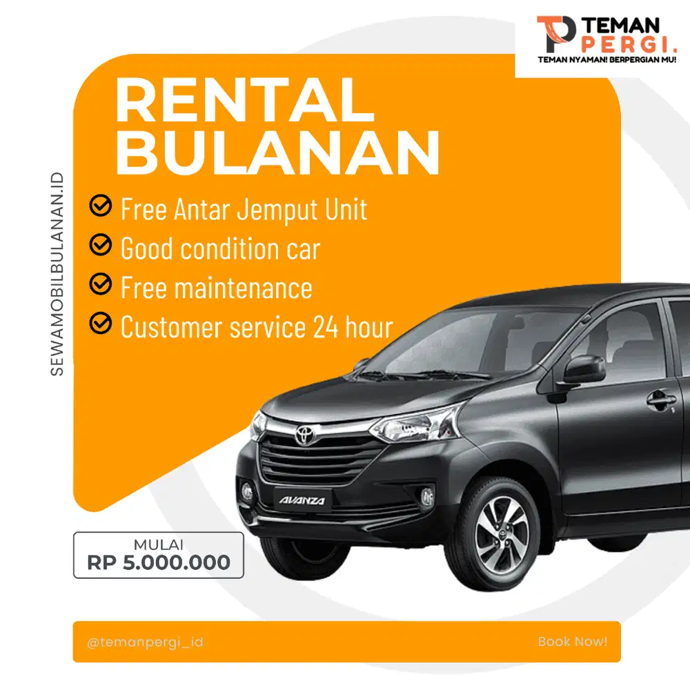 Sewa Mobil Bulanan Lepas Kunci, Syarat Mudah dan Proses Kilat!!