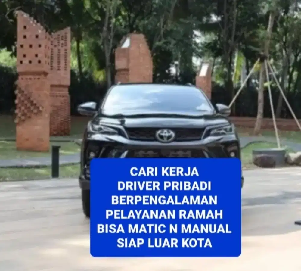 Cari Kerja Driver Pribadi