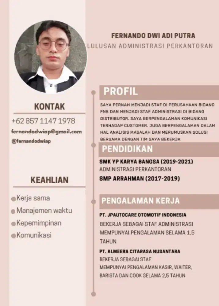 cari loker admin