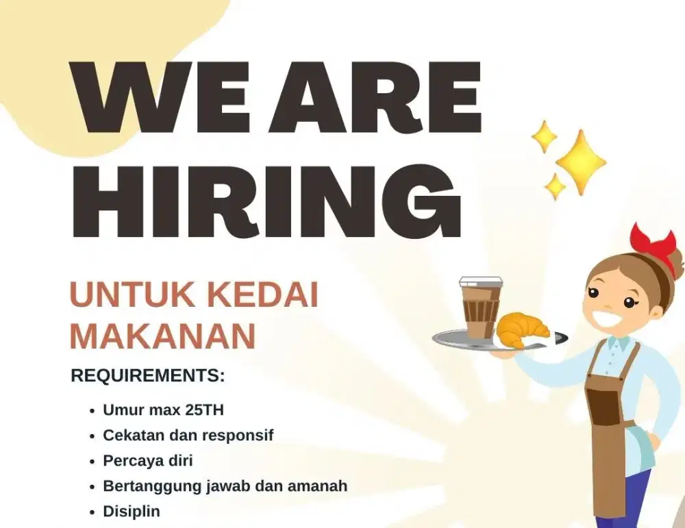Loker Serabutan jaga kantin Bakmi, khusus perantauan saja.