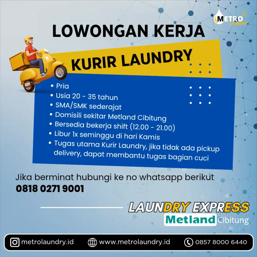 Lowongan Kurir Laundry