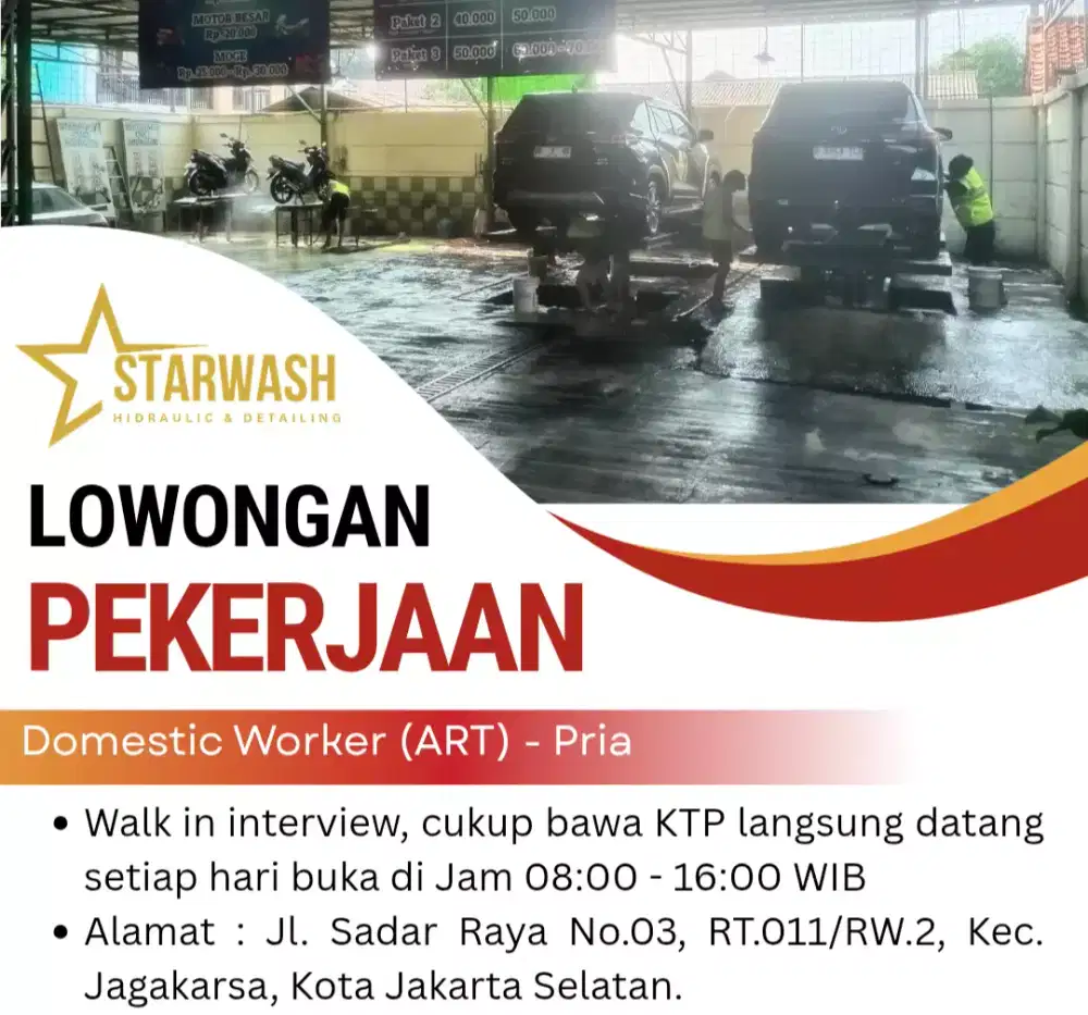Lowongan Kerja Asisten Rumah Tangga