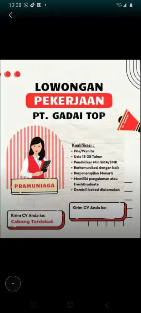 Loker Gadaitop Jaya