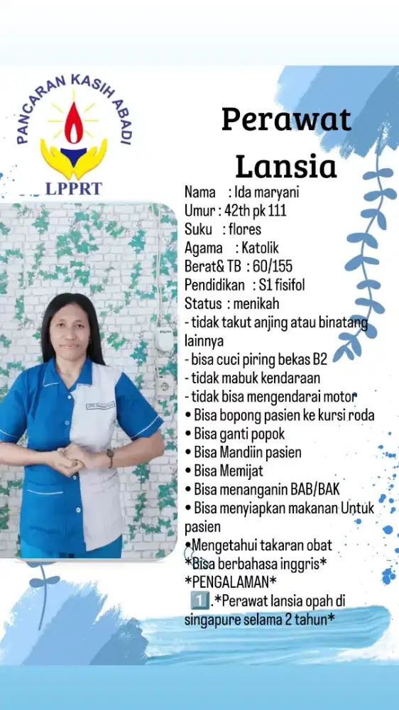 Menyediakan Art, Babysitter perawat lansia