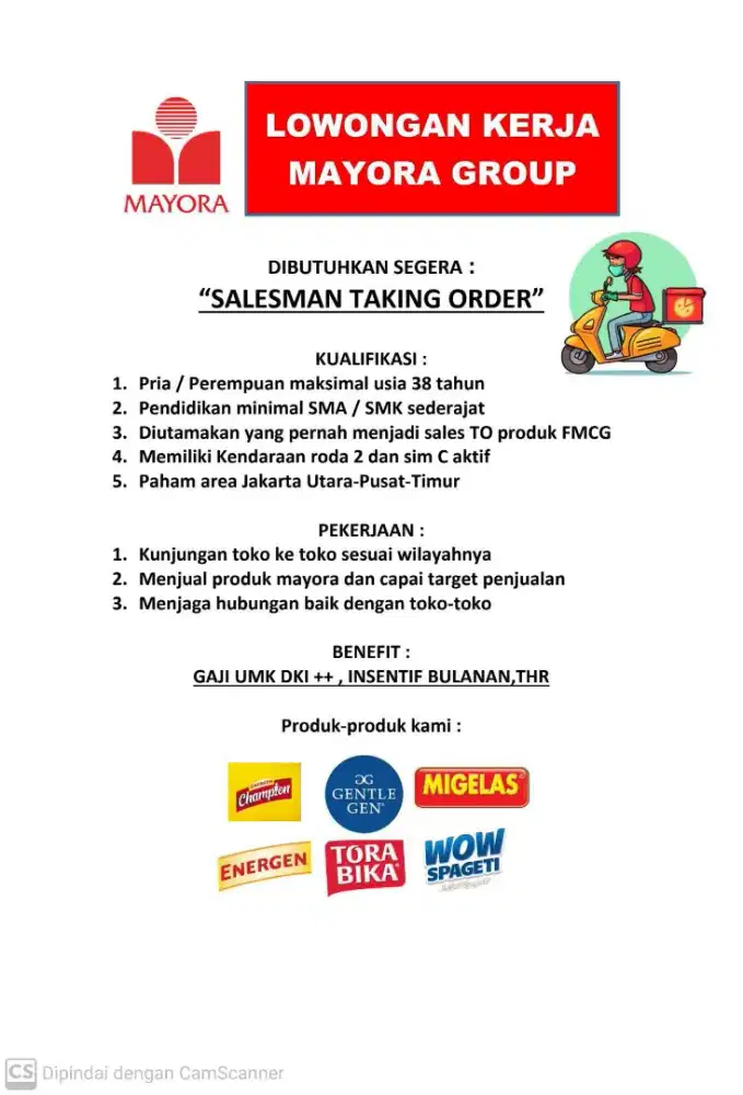 Lowongan pekerjaan mayora