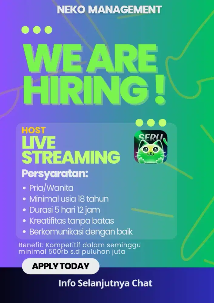 Lowongan Live Streaming