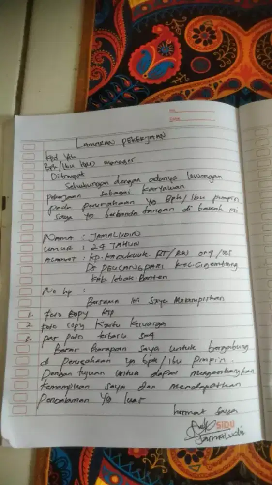 Info kerjaan buat laki laki modal ktp sama kk